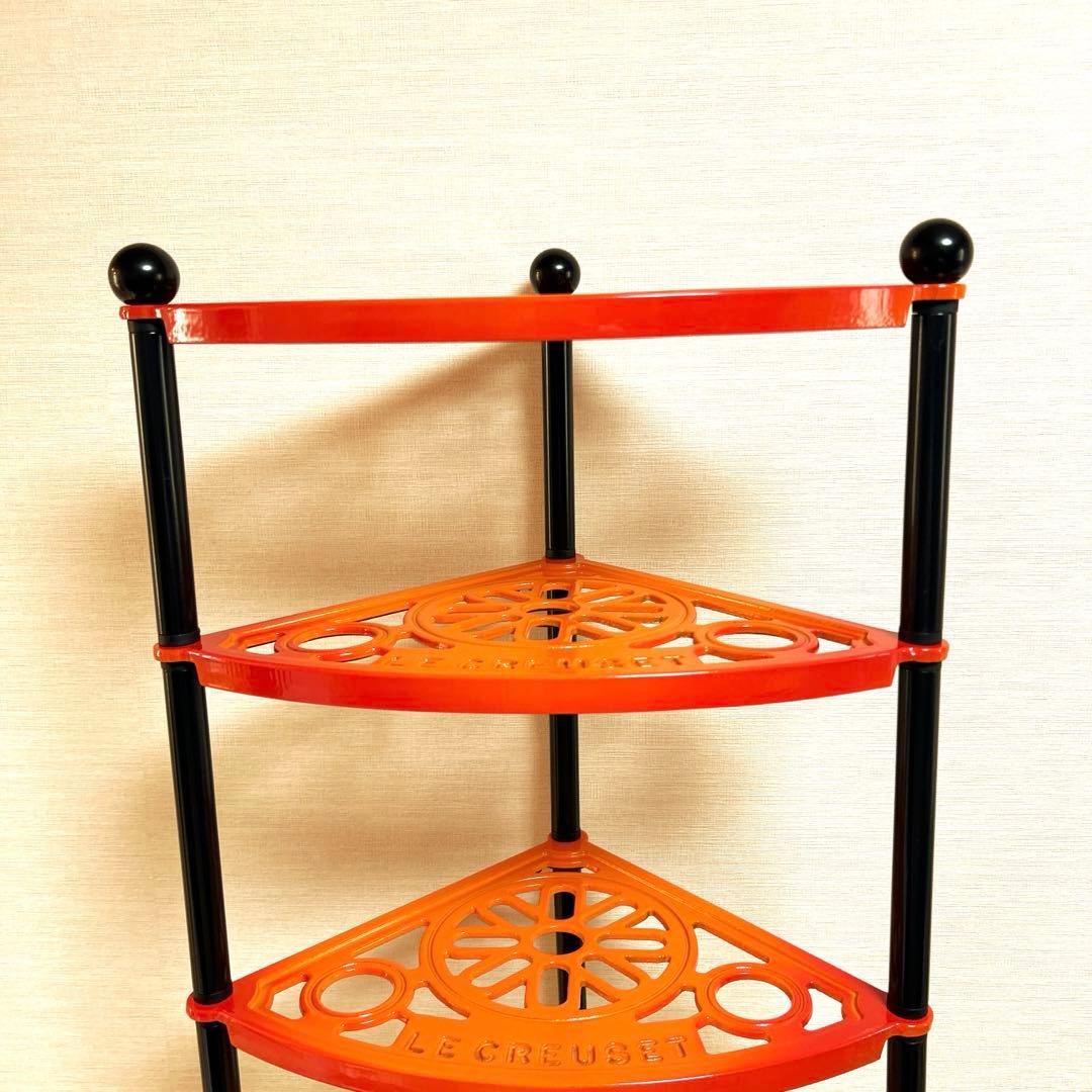 Le Creuset ルクルーゼ ポットスタンド 5段 オレンジ ラック - メルカリ