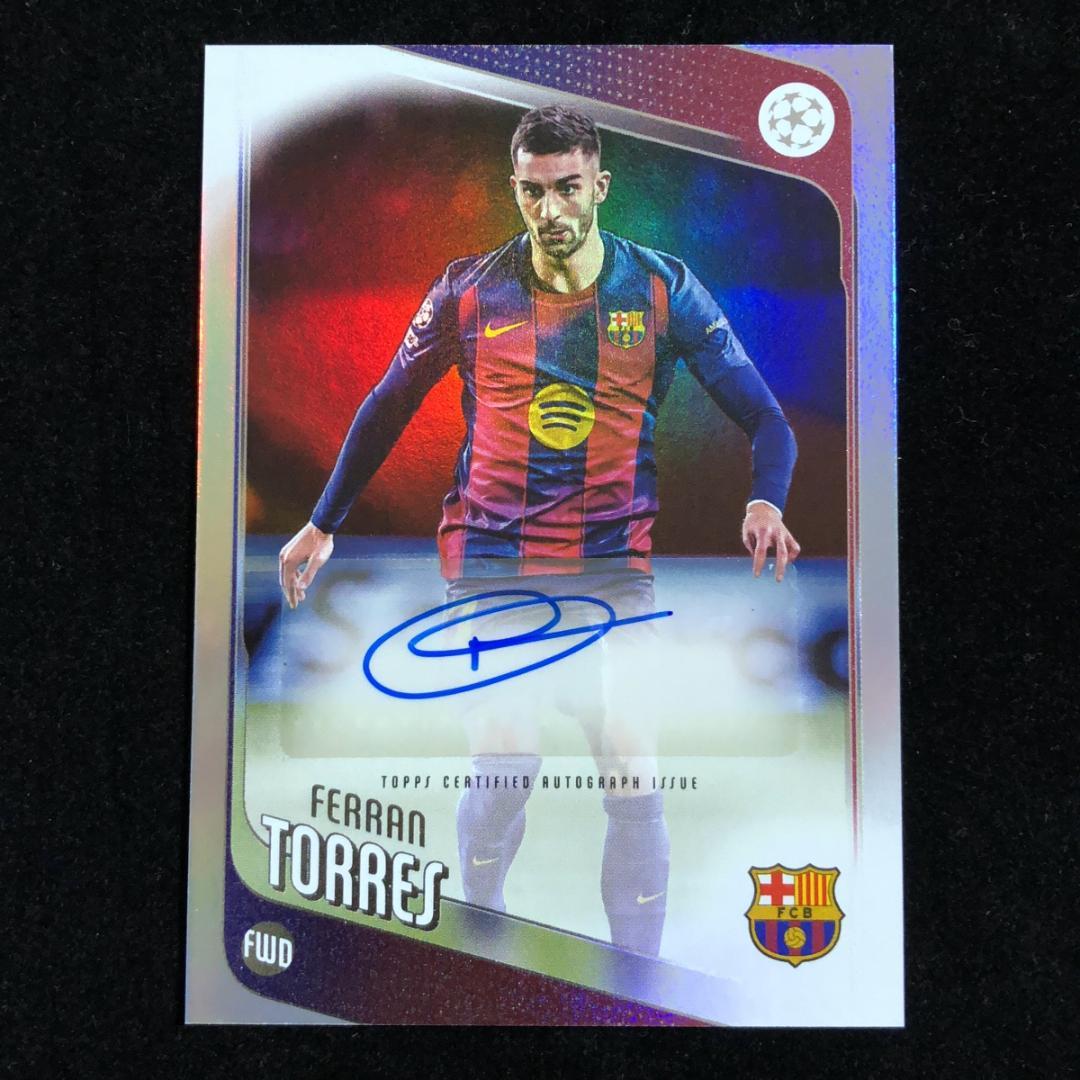 Ferran Torres フェラン・トーレス Topps UCC Auto - メルカリ
