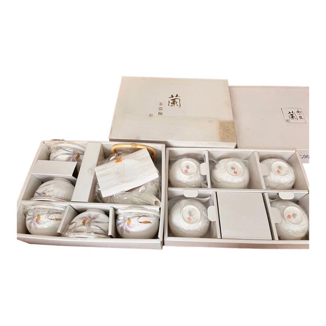 新品未使用 香蘭社 蓋付湯呑揃と茶器揃(急須付)の2箱 - メルカリ
