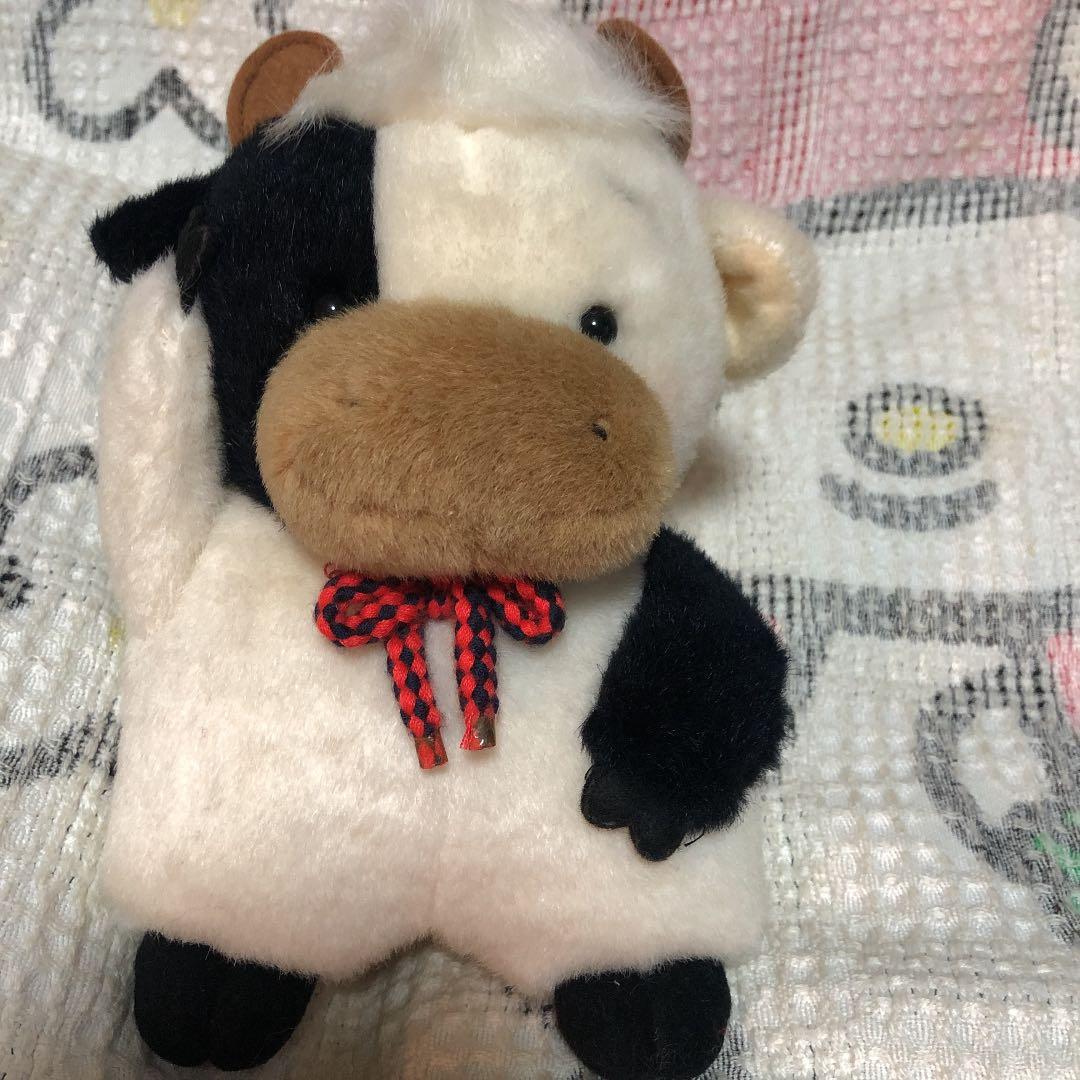 昭和レトロ セキグチ製 ワイワイコミカルズ うし ぬいぐるみ 難あり