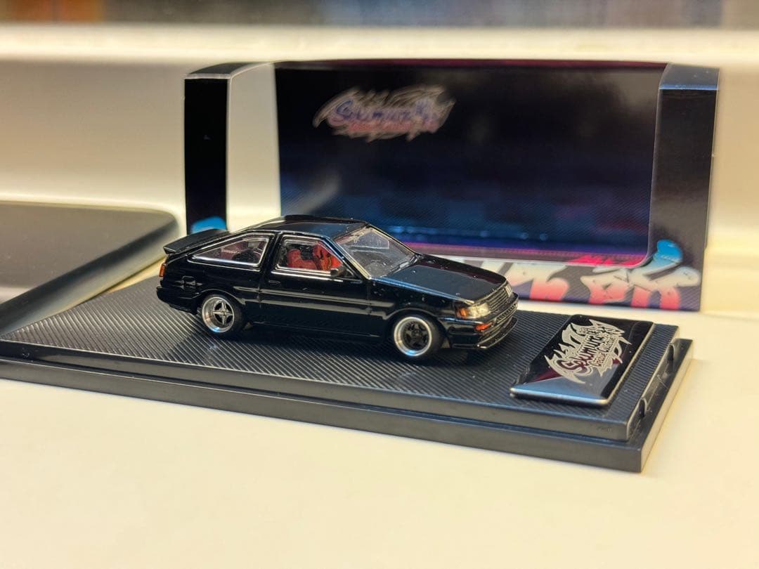 1/64 TRD 風 トヨタAE86 Levin 改 Work CR01 - メルカリ