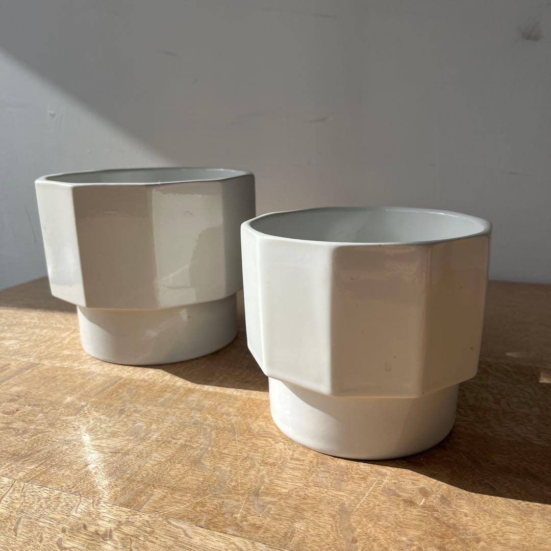 Gustavsberg Plantina 植木鉢　set 4 Plantina Flower Pots in Glazed Porcelain by Erix Hennix for