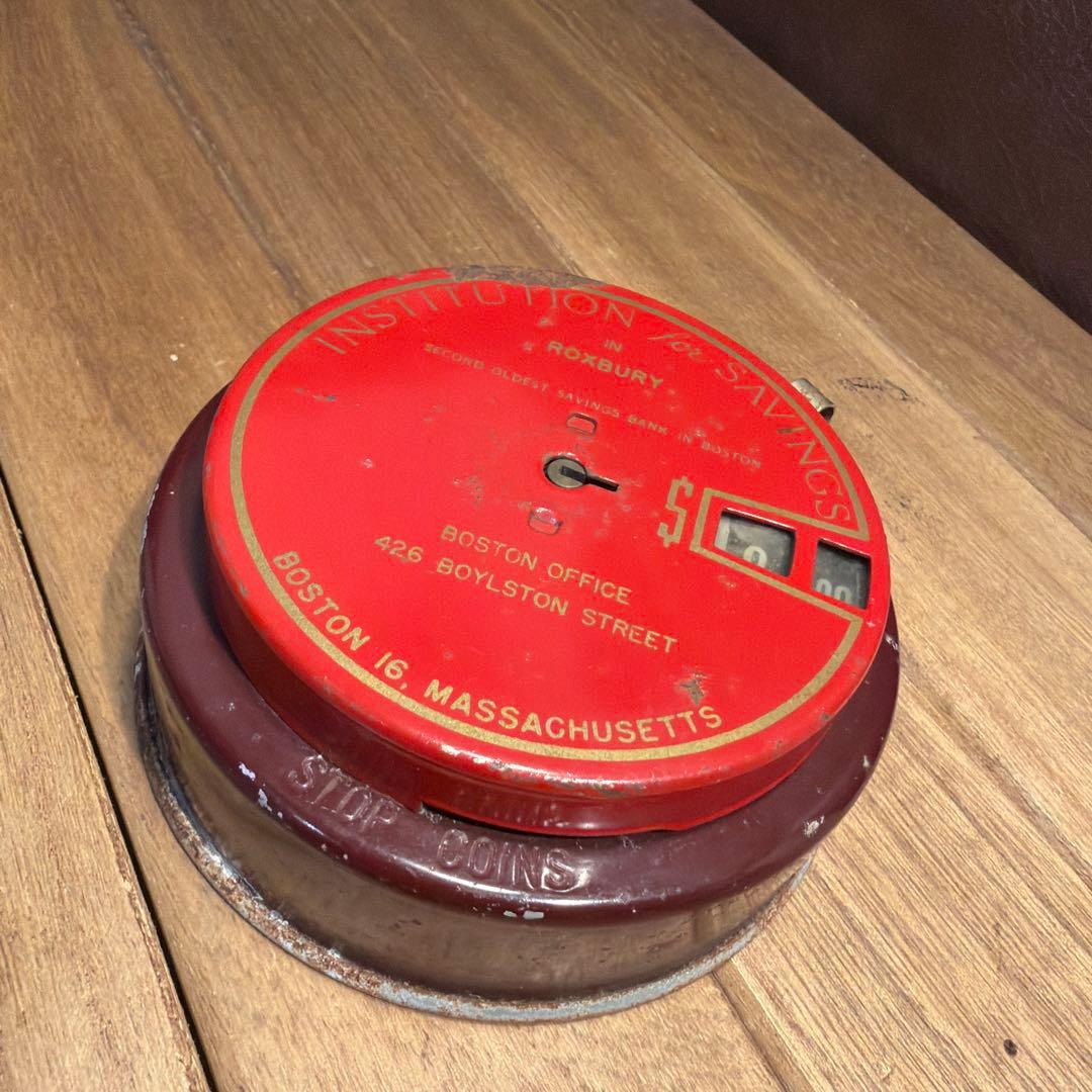 USAヴィンテージ コインバンク 貯金箱 金庫 add アドバタイジング4