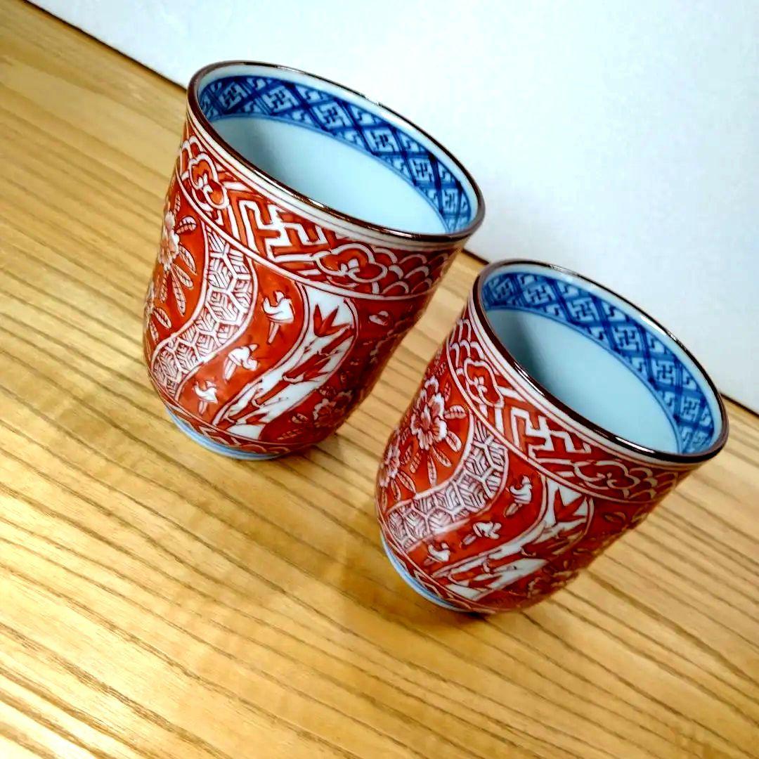 江戸時代後期後期藍鍋島芙蓉文様裏面七宝繋ぎ文様櫛高台21.4cm鉢