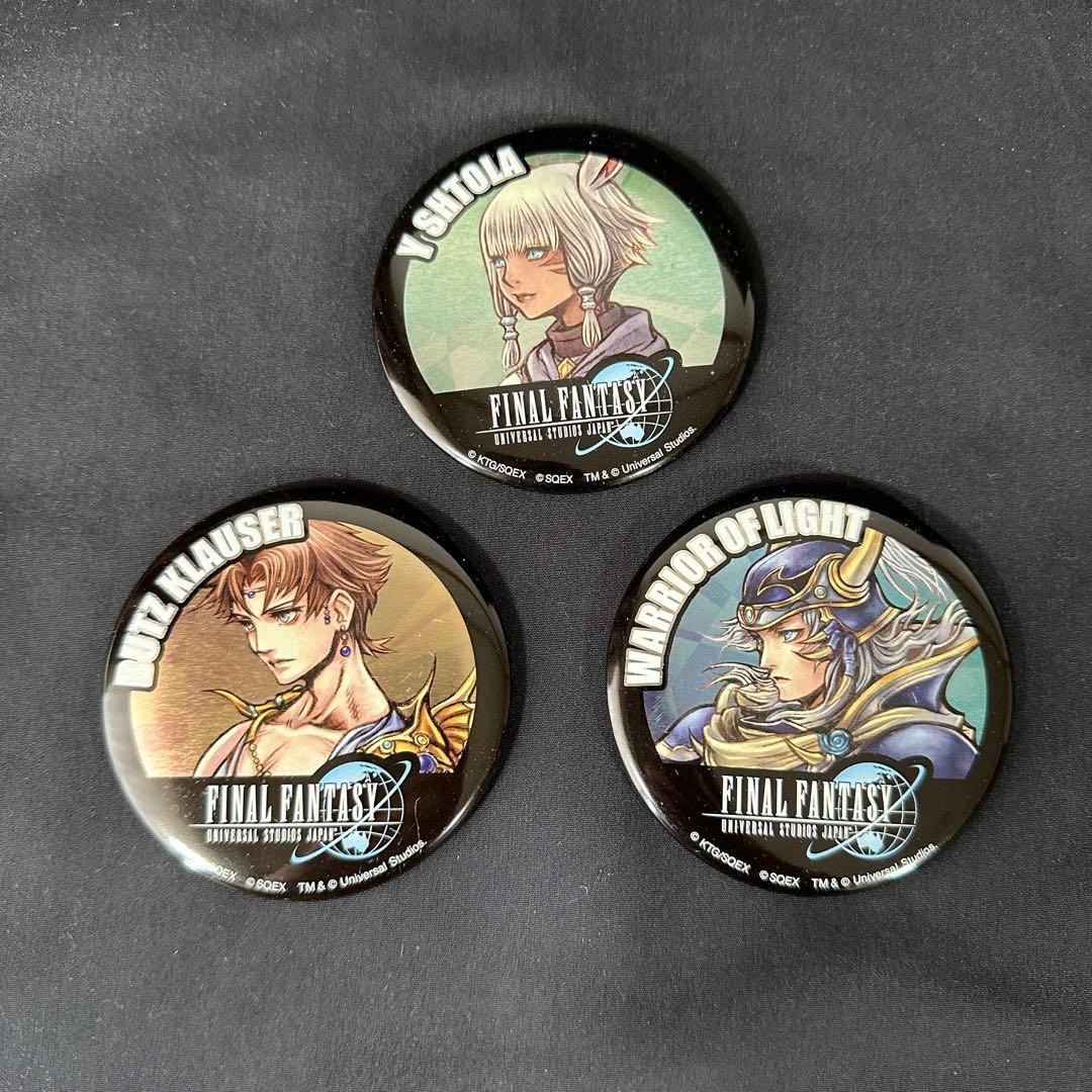 USJ限定品】ファイナルファンタジー 缶バッジ 3個セット - メルカリ