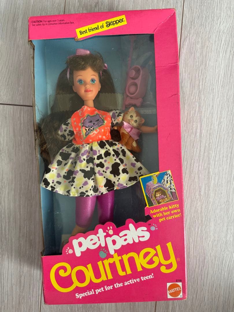 1991年ヴィンテージ BarbieバービーCourtneyネコ猫ペット未開封 $_12.JPG?set_id=880000500F
