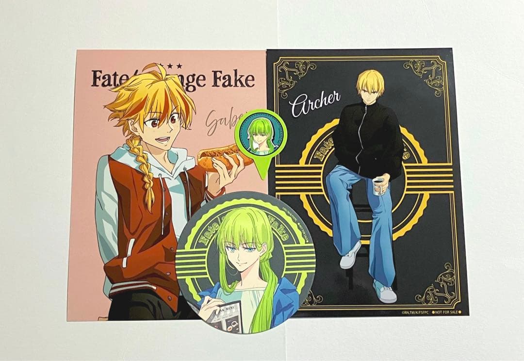 Fate/strange Fake×THEキャラCAFE カフェ セット② - メルカリ