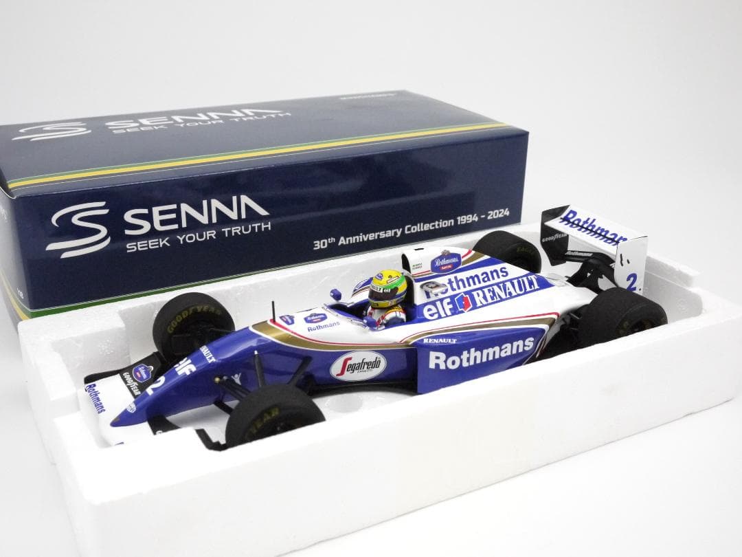 1/18 ウィリアムズ FW16ラストレース ロスマンズ A.セナ PMA - メルカリ