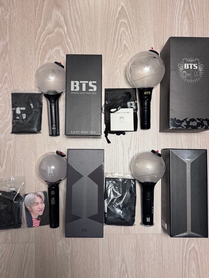 BTS Official Light Stick アミボム ペンライト セット アミボム VER.4 発売！【BTS OFFICIAL LIGHT STICK VER.4】連動