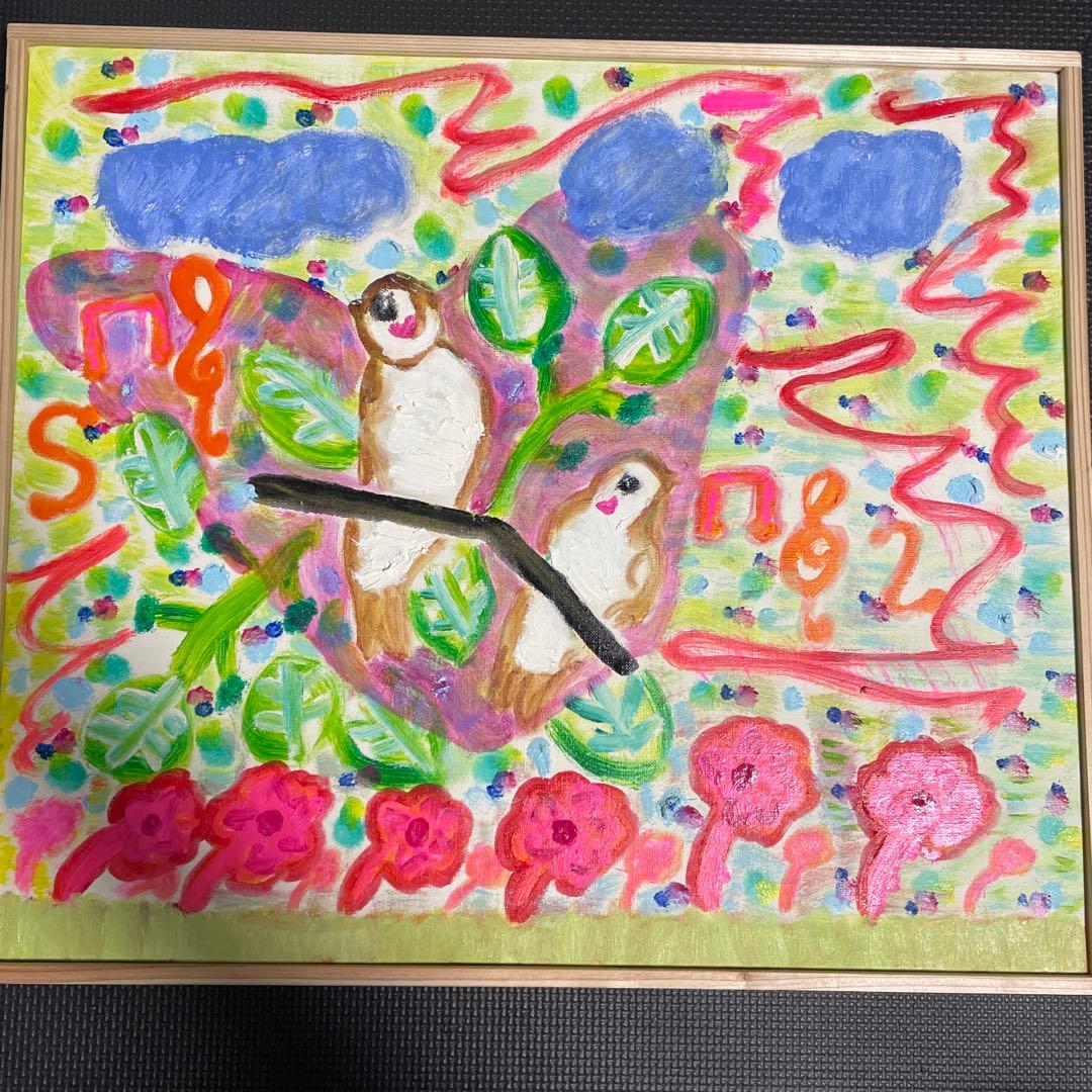 油絵　オリジナル作品 油絵 原画 オリジナル「木漏れ日の道」送料無料 絵画 Masako's Gallery