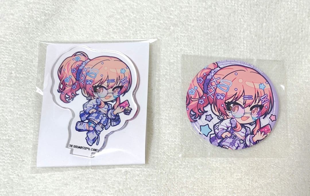 シンデレラガールズ 城ヶ崎美嘉 でこらいく 缶バッジ ミニアクスタ