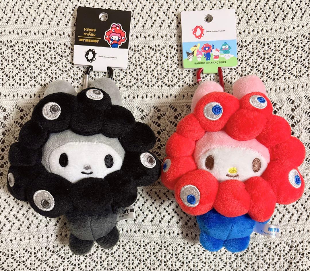 2点セット】ミャクミャク マイメロ なりきりぬいぐるみ 黒サンリオ