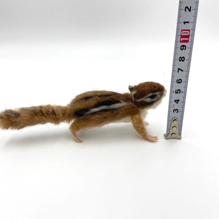 シマリス 羊毛フェルト ハンドメイド 人形 オブジェ インテリア