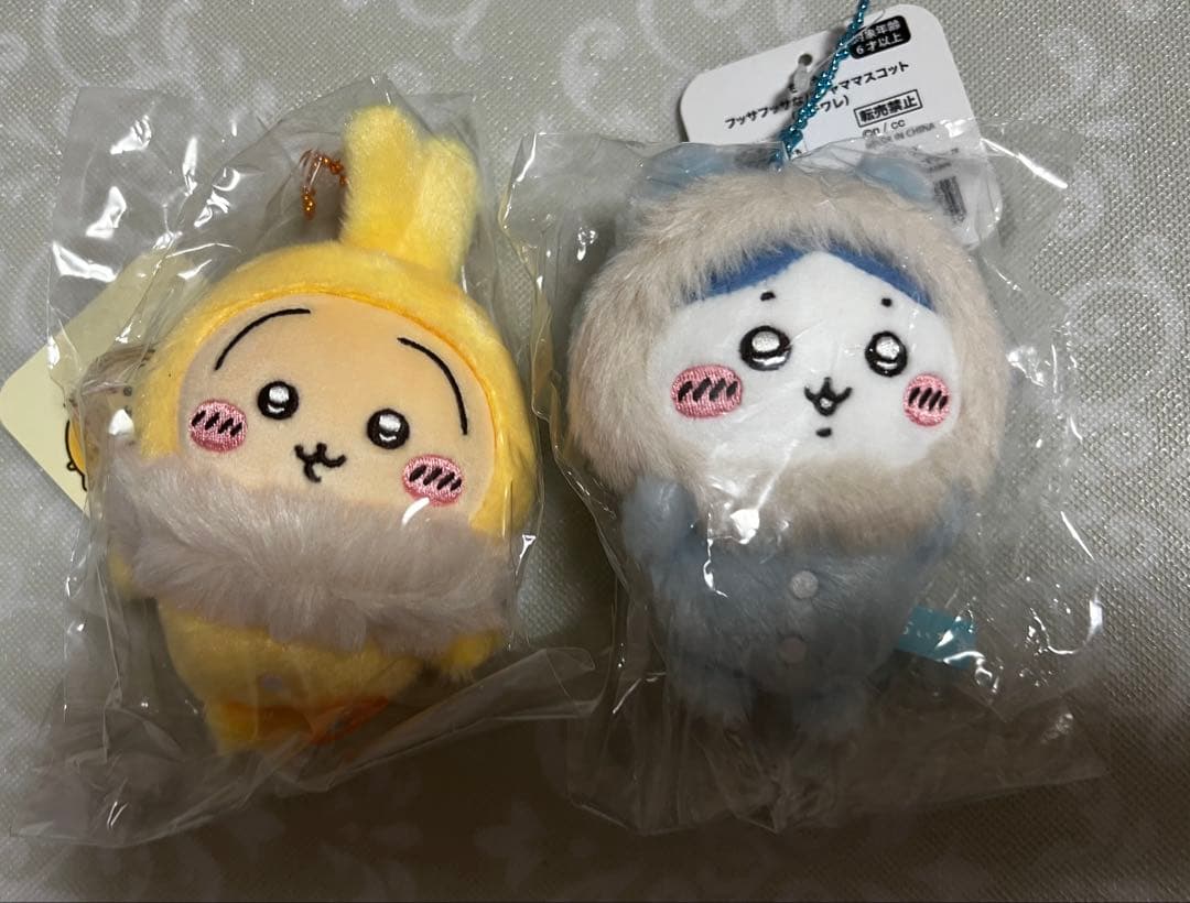 ちいかわ フッサフッサなパジャママスコット うさぎ ハチワレ セット