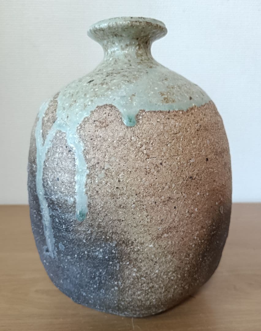 廣永窯 坪島土平作 伊賀大わび花入 灰被手 茶道具 伊賀焼花入 - メルカリ