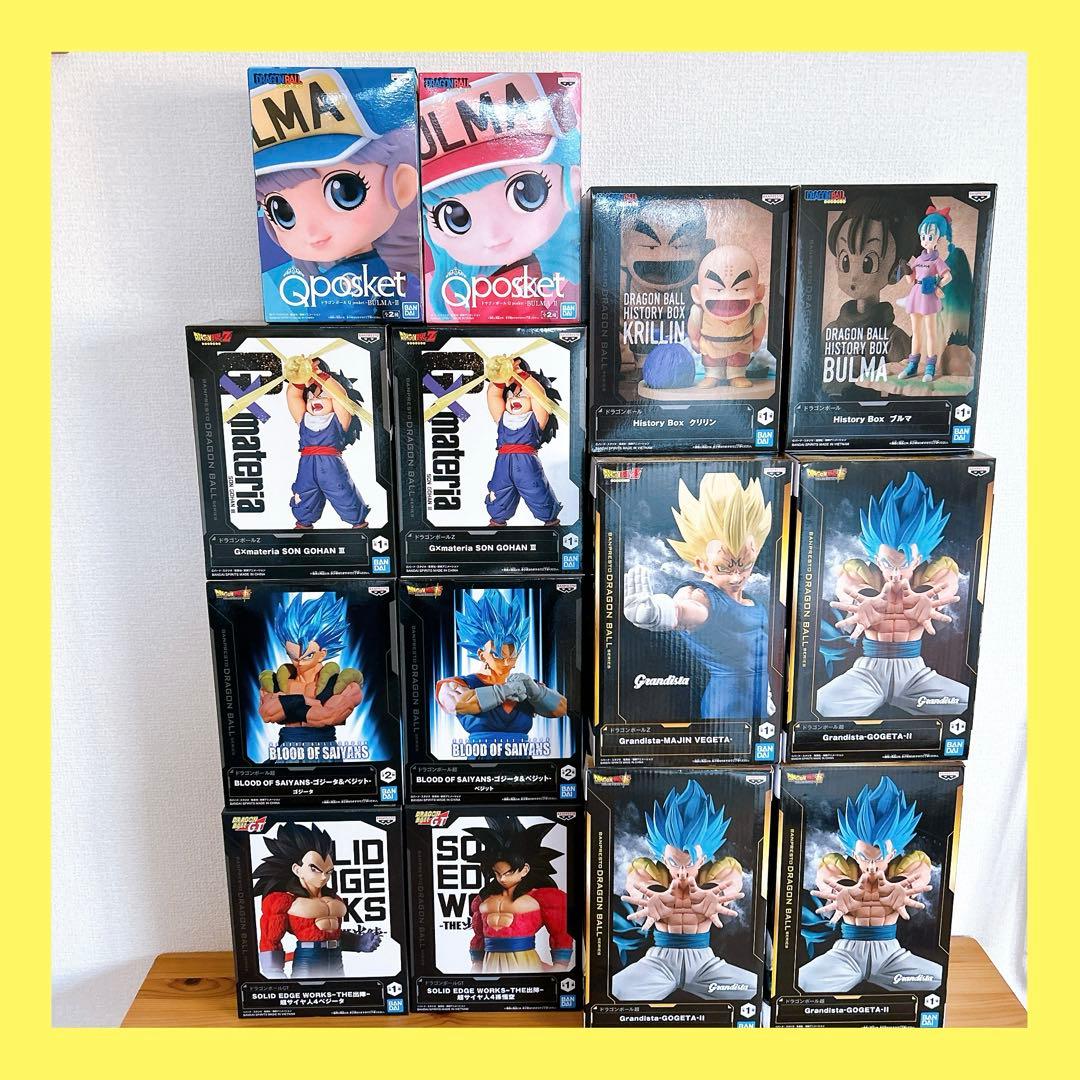 ドラゴンボール　孫悟空　孫悟飯　ベジット　ベジータ　ゴジータ　ブルマ　フィギュア メガハウスのプチラマDXより、『ドラゴンボールZ』孫悟空、ベジータ