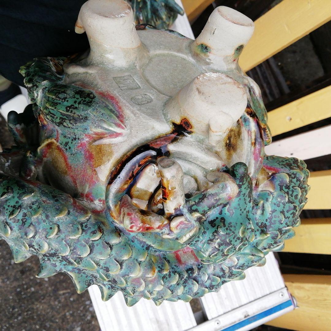 山岡徹山龍登窯香呂の陶器彫刻 装飾品、上野焼香春焼き