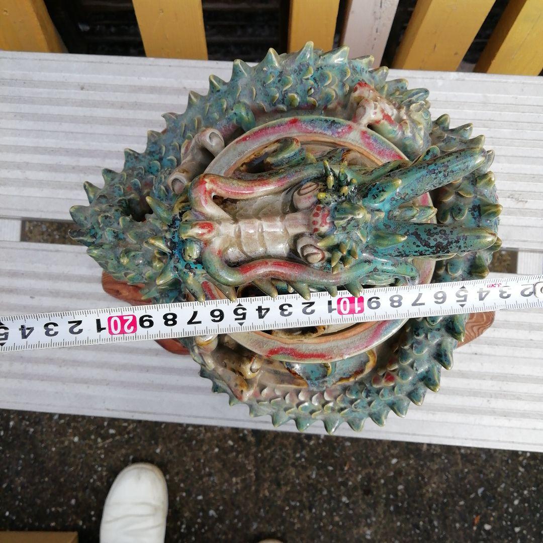 山岡徹山龍登窯香呂の陶器彫刻 装飾品、上野焼香春焼き