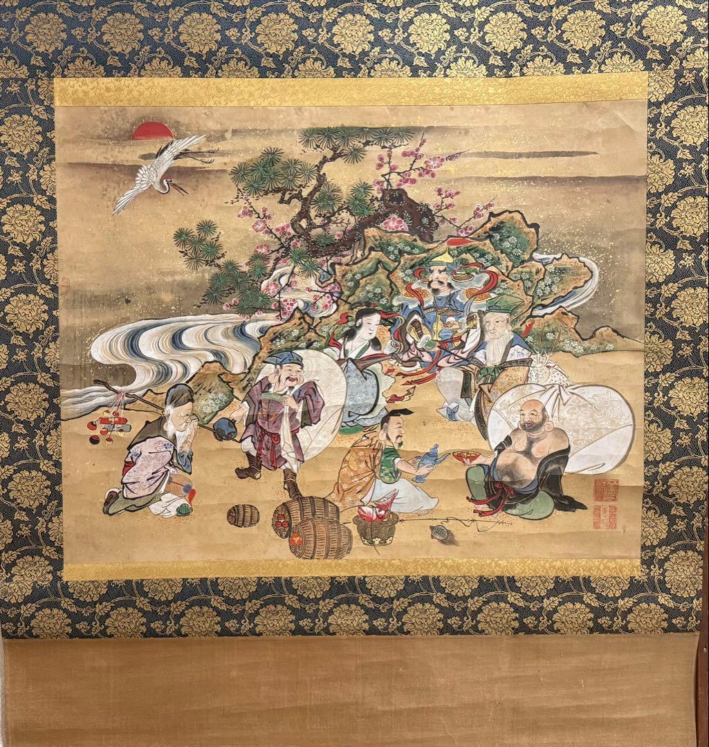 時代 七福神 版画 年画 掛軸 送料込み250824 - メルカリ