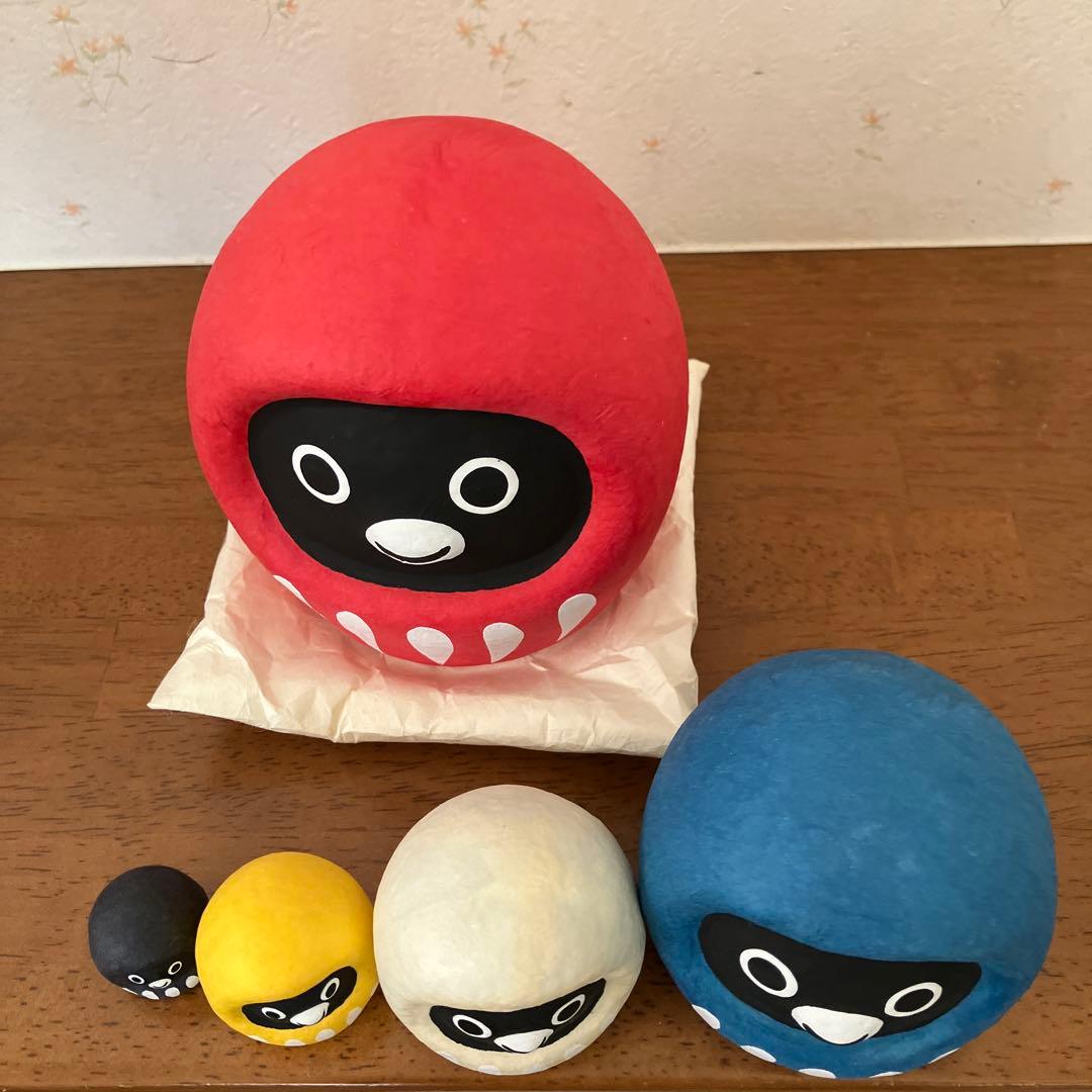 Suicaのペンギン はりこーシカ（だるま）5体セット 新品完売品 - 工芸