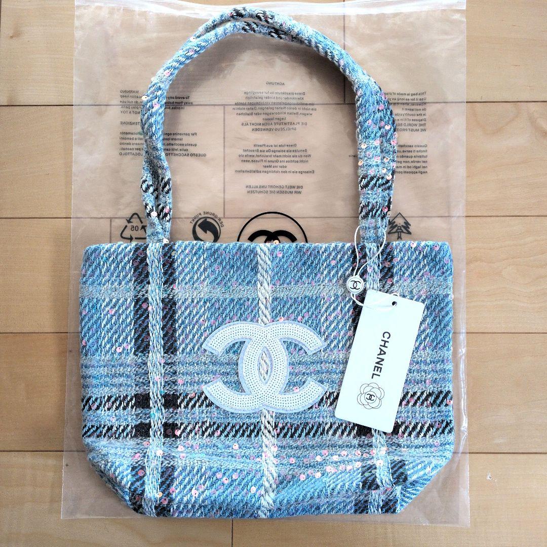 H*i様 CHANEL ツイード チェック トートバッグ - メルカリ