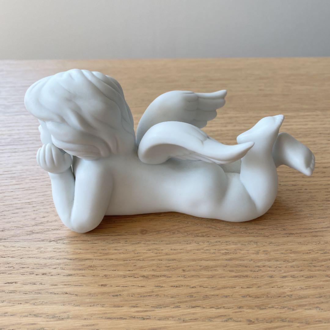 ローゼンタール エンジェル Rosenthal 天使 置物 オブジェ 楽天市場】居眠り 天使 置物 子供 翼 樹脂 小 彫像 白 オブジェ