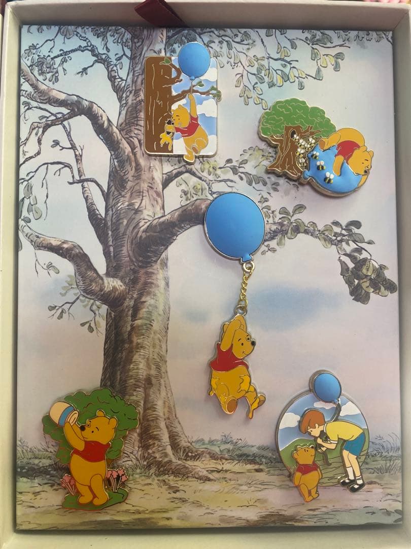 超希少上海ディズニーで購入したぷーさん55周年ピンバッジセット