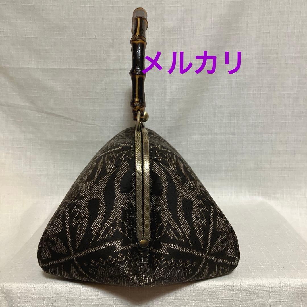 本場泥大島紬 龍郷 がま口バッグ ハンドメイド リメイク 和柄 - メルカリ