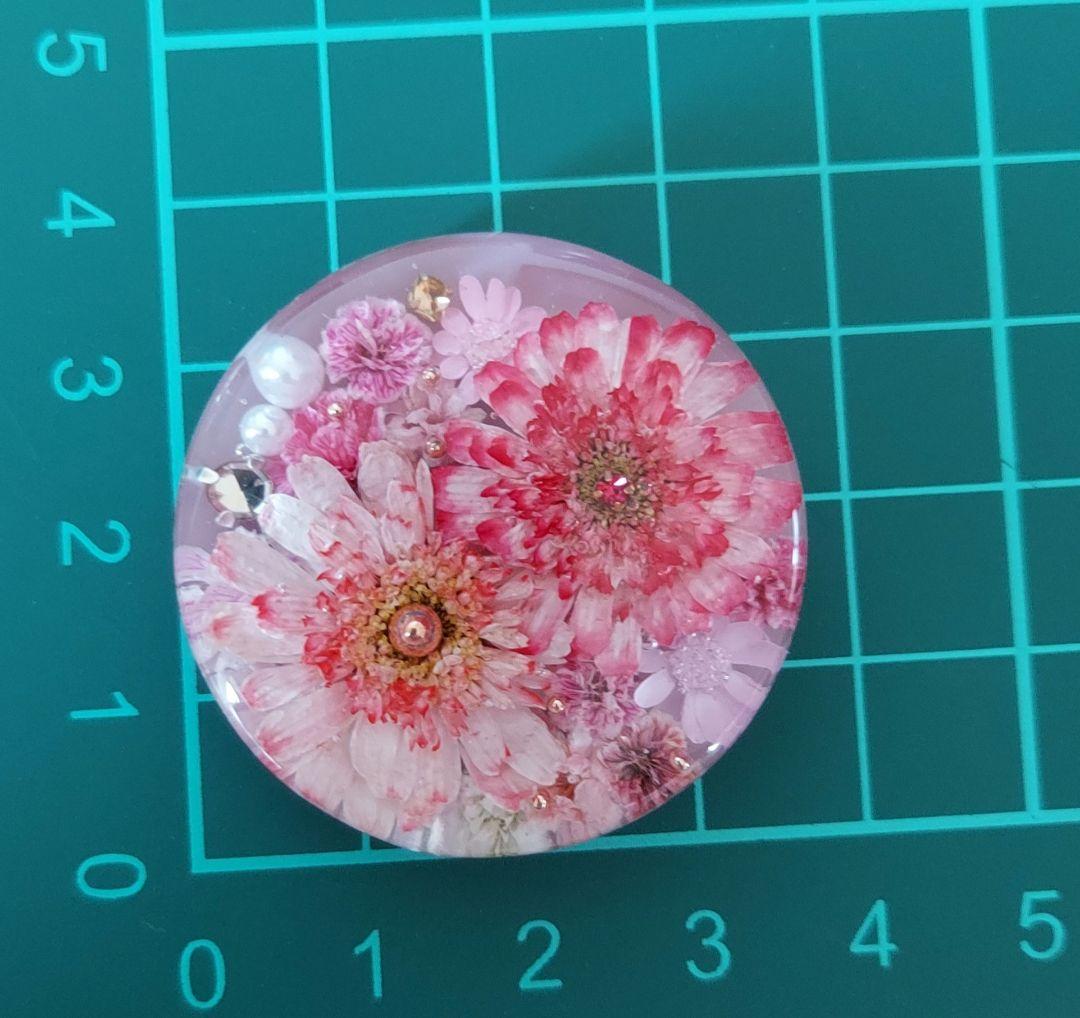 1369】レジンマトリカリアヘアゴムポニーフックブロ―チハンドメイド
