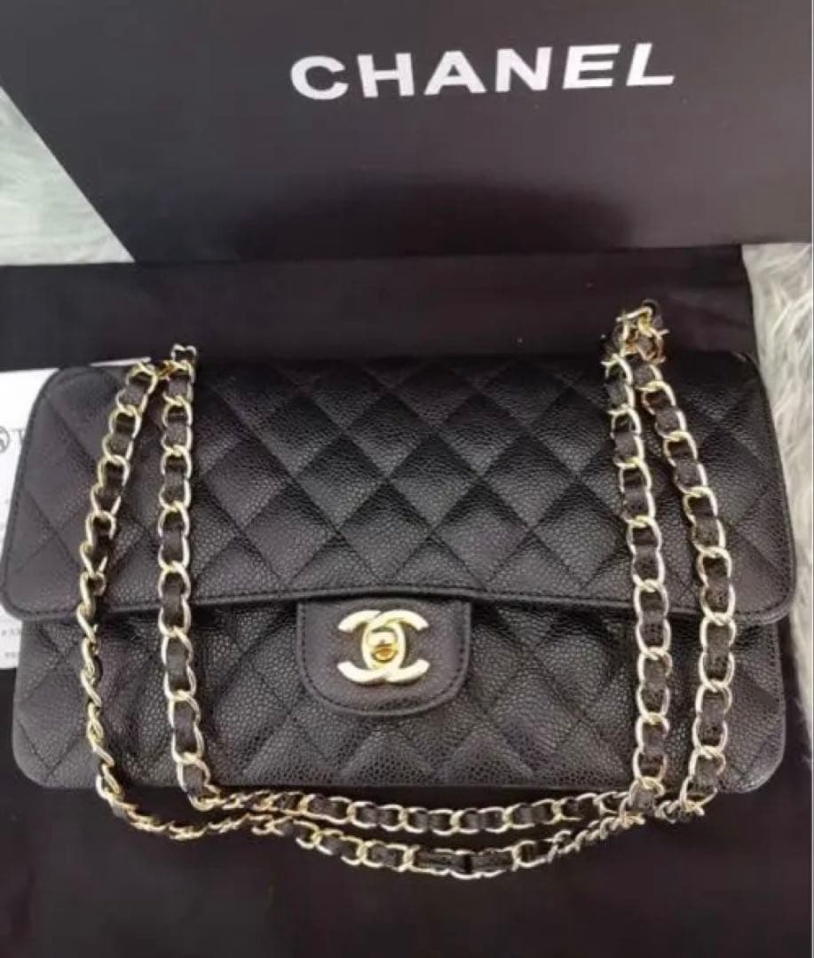 CHANEL ブラック キルティング ショルダーバッグ　ノベルティ CHANEL ブラック キルティング ショルダーバッグ ノベレティ - メルカリ