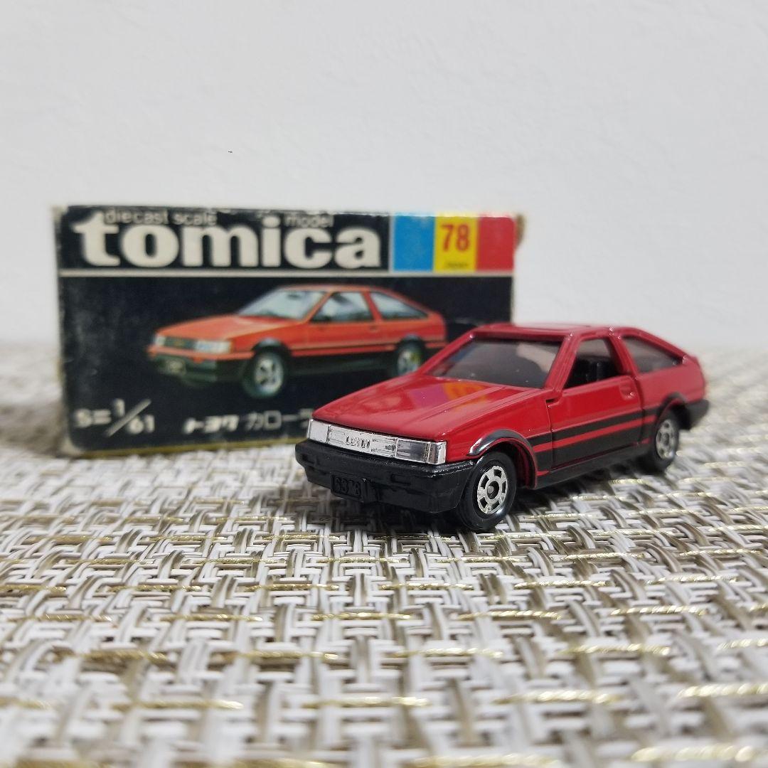 トミカ 黒箱 No.78 トヨタ カローラ レビン 3ドア レッド 日本製