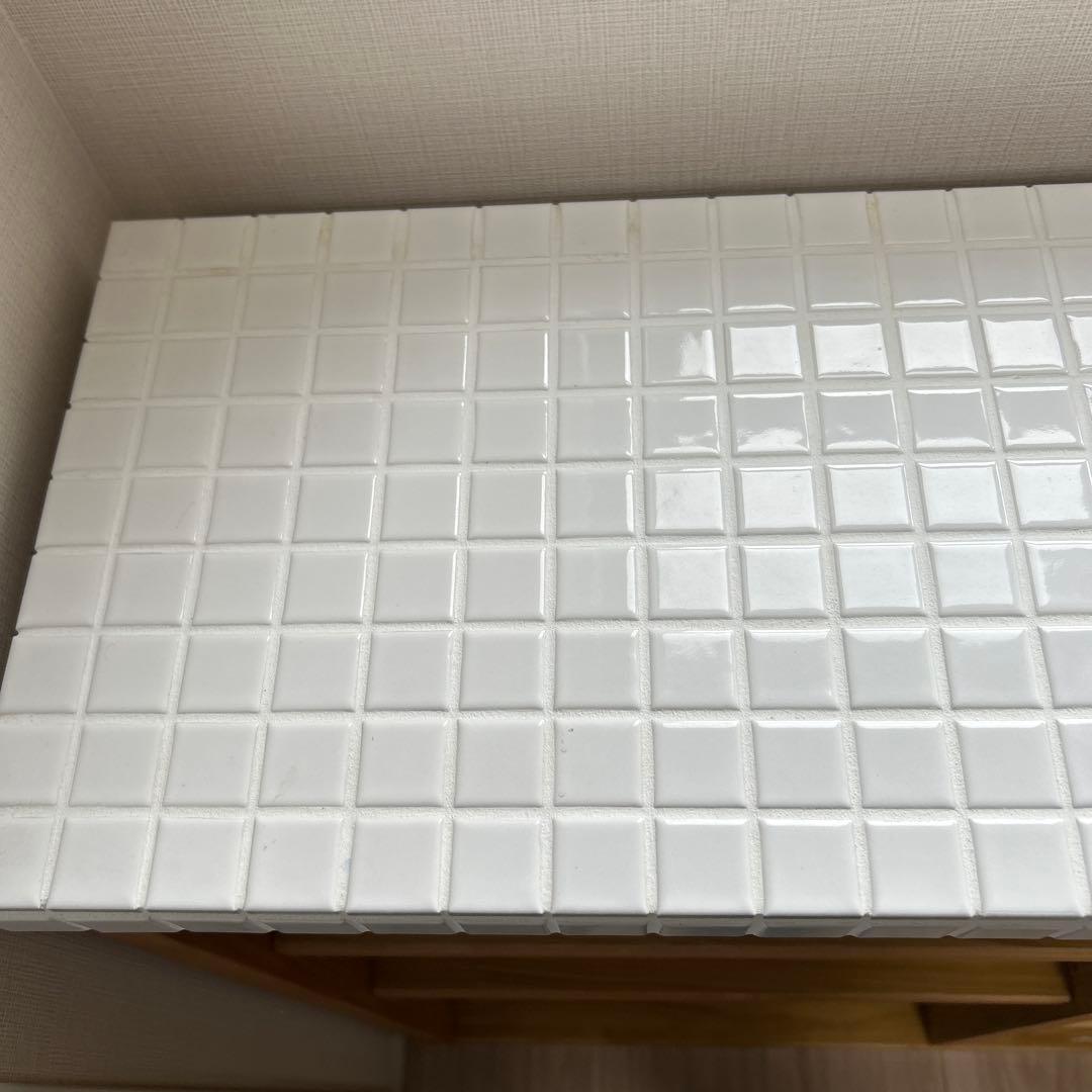 たのめる便】モモナチュラル キッチンワゴン タイル タイル キッチン
