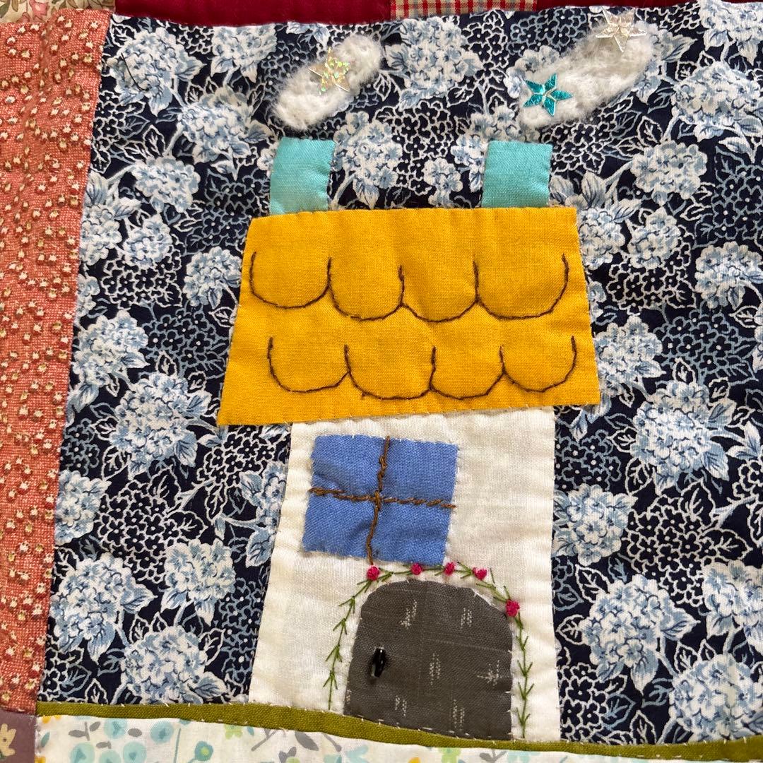 パッチワーク キルト タペストリー 刺繍 アップリケ BIGサイズ パッチ