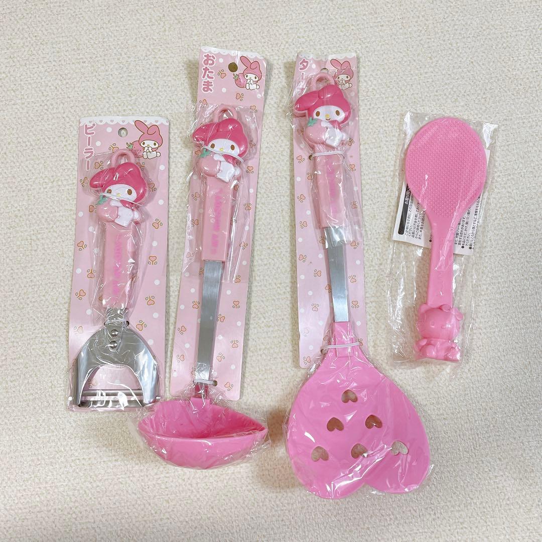 マイメロꕤおたま・ピーラー・ターナーꕤキッチンセットおまけ付き