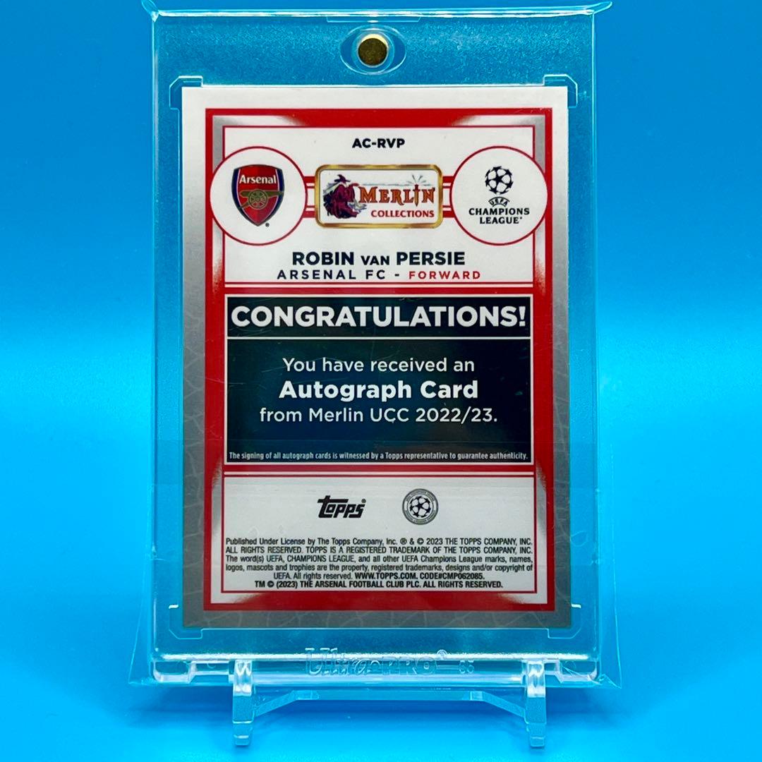 世界25枚！22-23 Topps VAN PERSIE Auto 直筆サイン - メルカリ