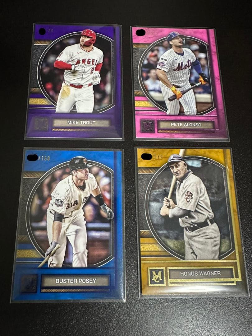 Topps マイク・トラウト ピート・アロンソ などシリアルカード4枚