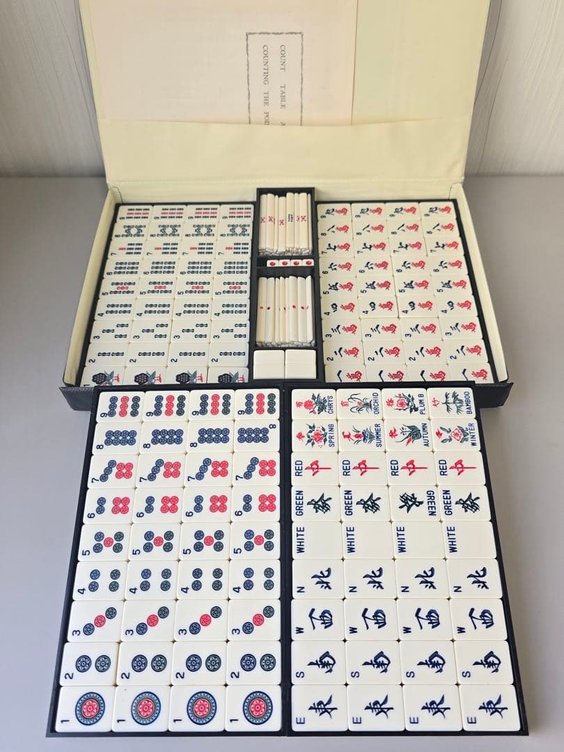☆希少•ヴィンテージ牌☆【US表記 海外仕様 オールホワイト ジャンボ牌