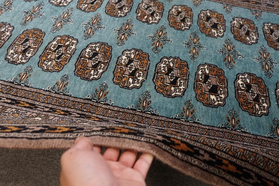 [SALE]パキスタン 手織り絨毯 ヴィンテージラグ 156cm×93cm パキスタン産 1990年代 ヴィンテージラグ】手織り絨毯-ヴィンテージ
