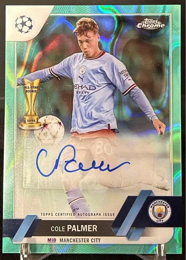 99枚限定 Topps マンチェスターシティ コール・パルマー 直筆サインカード