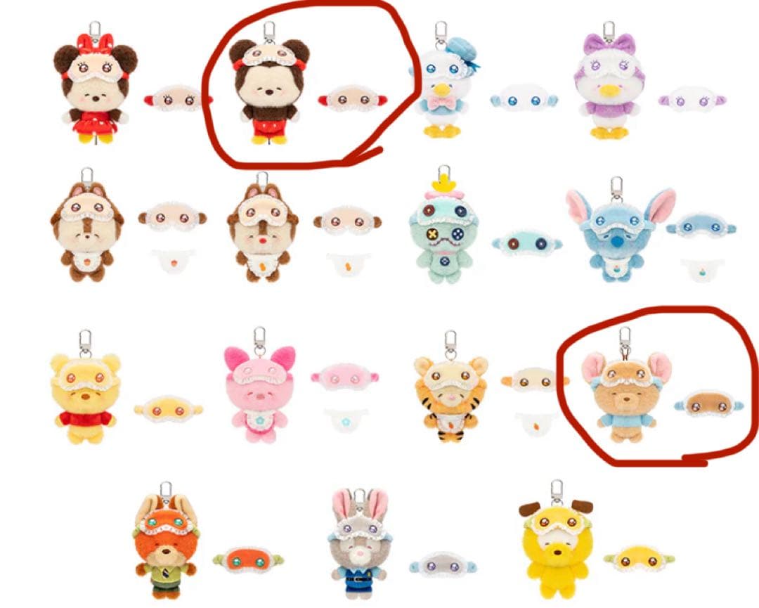 TOPTOY ディズニー スリープウェアシリーズ ミッキー ルー 2点セット