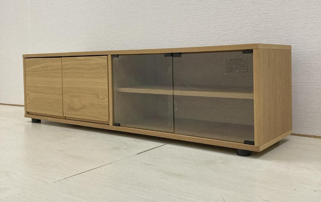 無印良品　スタッキングキャビネット オーク材 テレビ台　ローボード　テレビボード 人気の無印良品(MUJI)のオーク材 スタッキングキャビネット