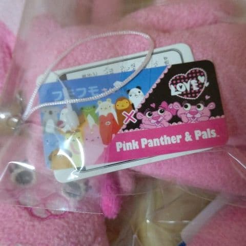 新品フモフモさん ピンクパンサー パール♡ レアキャラ☆ マスコット