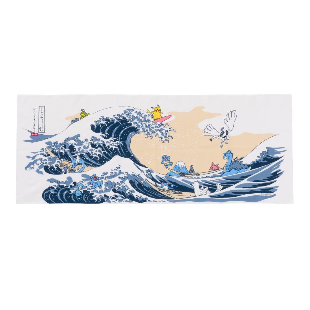 ポケモン てぬぐい 浮世絵 しろがね山 額縁付き - メルカリ
