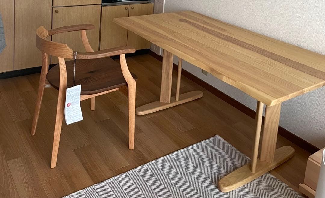 美品　テーブル　ダイニングテーブル　リビングテーブル　カームテーブル 4人用 ナチュラルダイニング calm(カーム) テーブル単体 | 家具