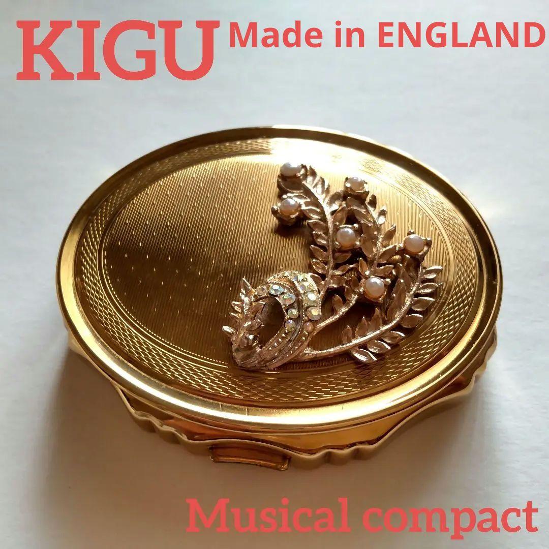 【KIGU】オルゴール・コンパクト イギリス 木製BOXオルゴール 大【ナチュラル】