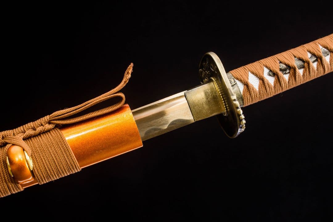 5046-武具 刀装具 日本刀 模造刀 居合刀 武士道 武蔵 鑑賞用 手鍛造打
