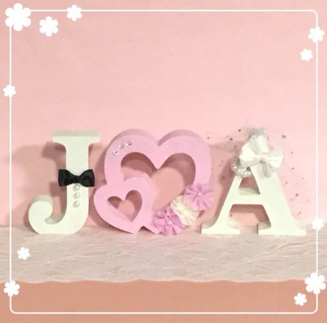 あー様確認用♡ウエディングバージョン・イニシャルオブジェ お得なセット価格】結婚式 玄関のお飾り オリジナルオブジェ