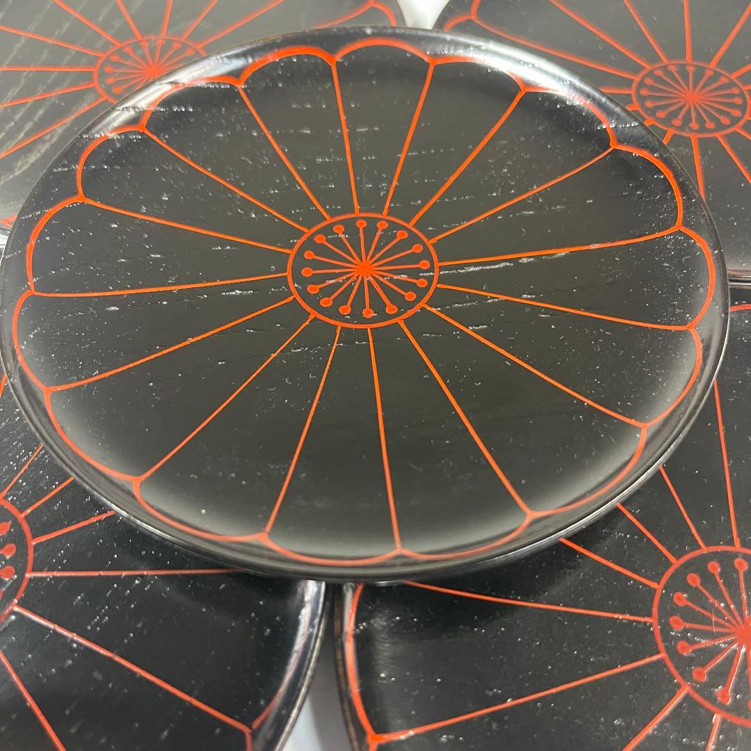 A815⭐︎平安象彦 銘々盆 5客組 菓子皿 茶道具 木製漆器 共箱入 - メルカリ