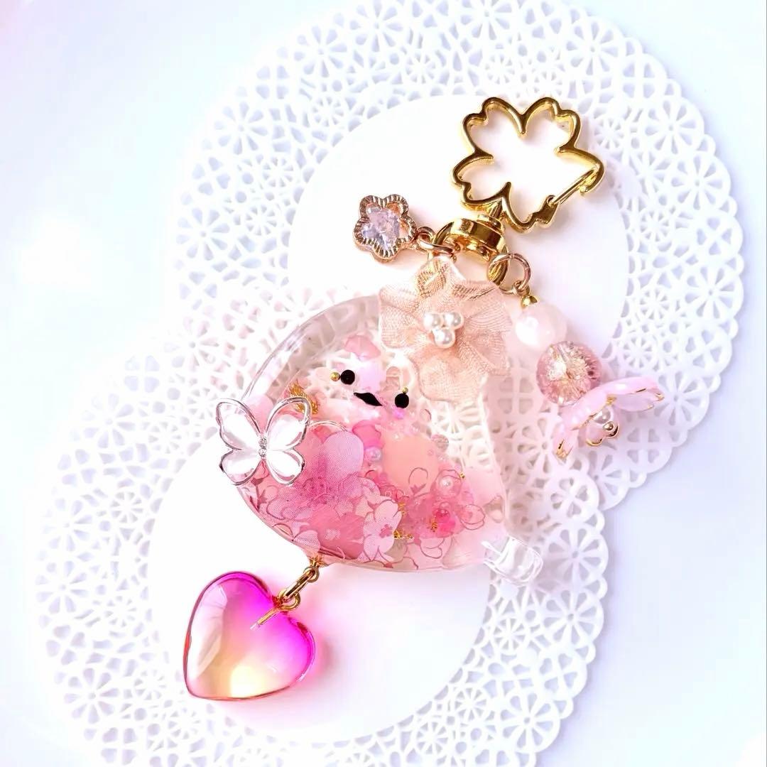 レジン♡シェイカー】シマエナガさん♡桜ゼリー - メルカリ