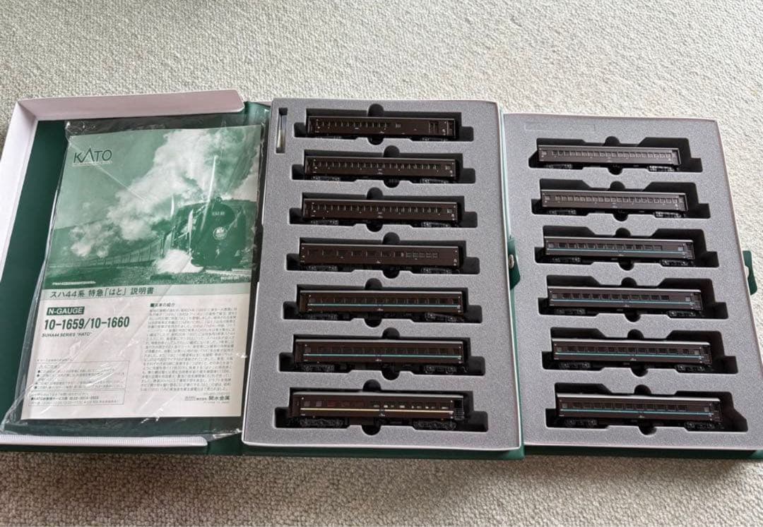 KATO 10-1659＋10-1660 スハ44系 特急「はと」 セット tekkonmodel_10-1659